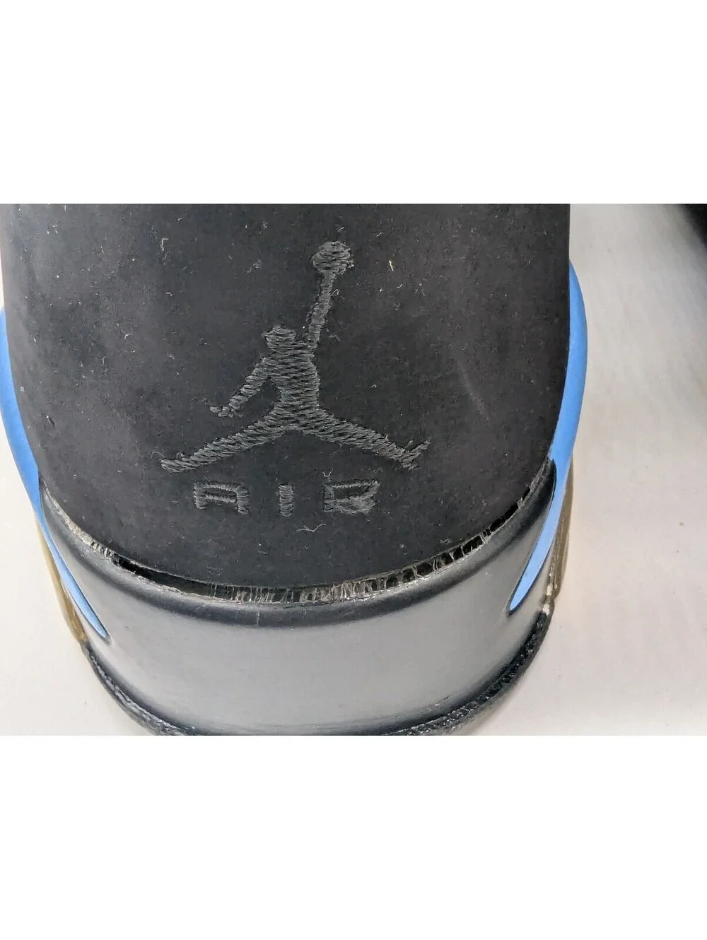 Air Jordan 6 Retro UNC Mens Size 12 Black Blue 384664-006 Sneakers 2017 Tar Heel